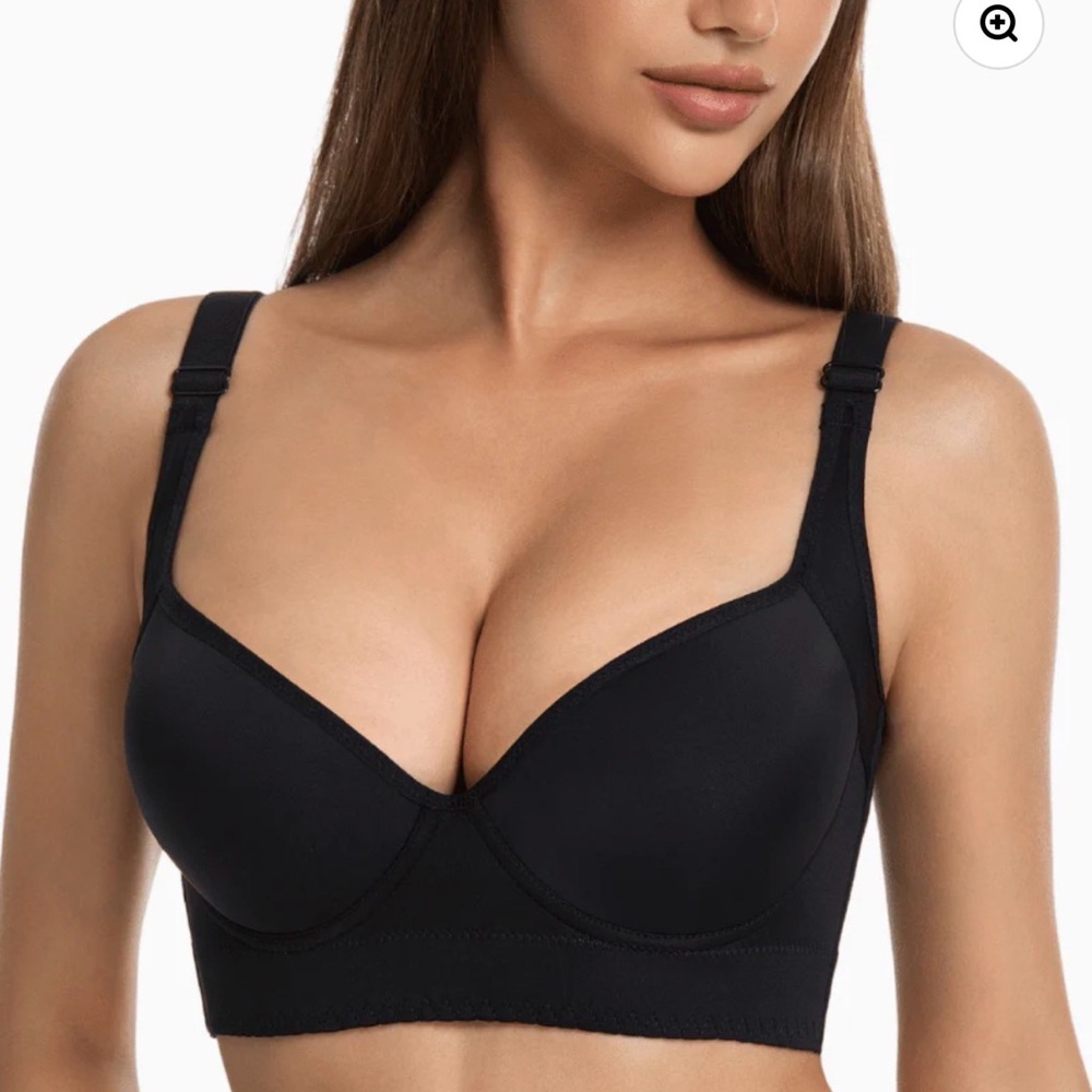 Shapedly Strapless Shaping Bra | Back Smoothing Support Bra | Black 44E